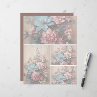 Lámina Flores Sombra Fondo de la luz suave