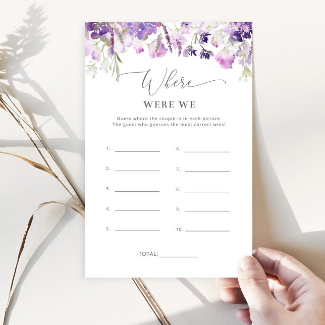 Lámina Flores violetas fueron el juego de la ducha de nov (Subido por el creador)