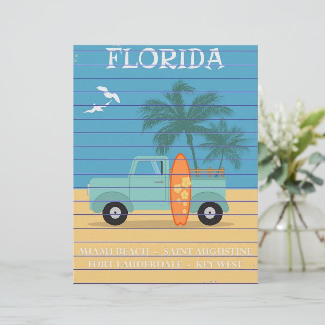 Lámina Florida: Historias de viaje (Anverso de pie)