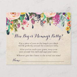 Lámina Flower Baby Shower: ¿Qué tan grande es el juego de