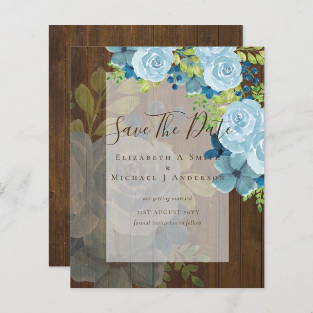 LÁMINA FLUJOS AZULES DOSTILES GUARDAR FECHAS - PRESUPUEST (Anverso / Reverso)