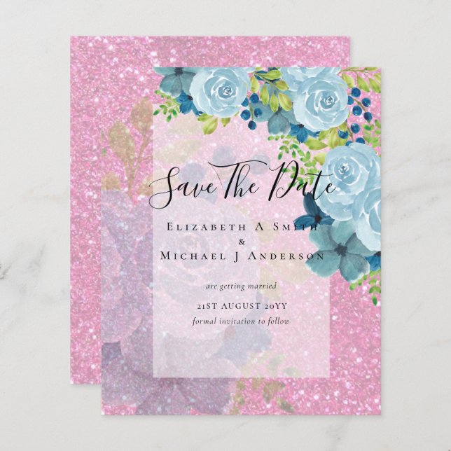 LÁMINA FLUJOS AZULES DOSTILES GUARDAR FECHAS - PRESUPUEST (Anverso / Reverso)