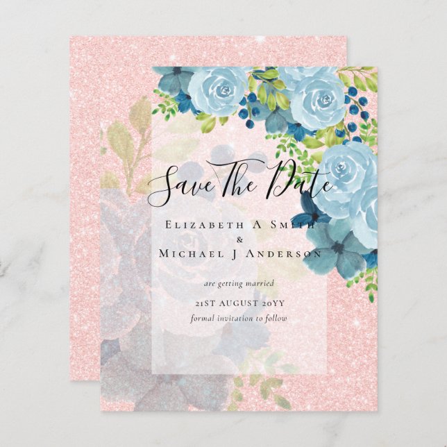 LÁMINA FLUJOS AZULES DOSTILES GUARDAR FECHAS - PRESUPUEST (Anverso / Reverso)