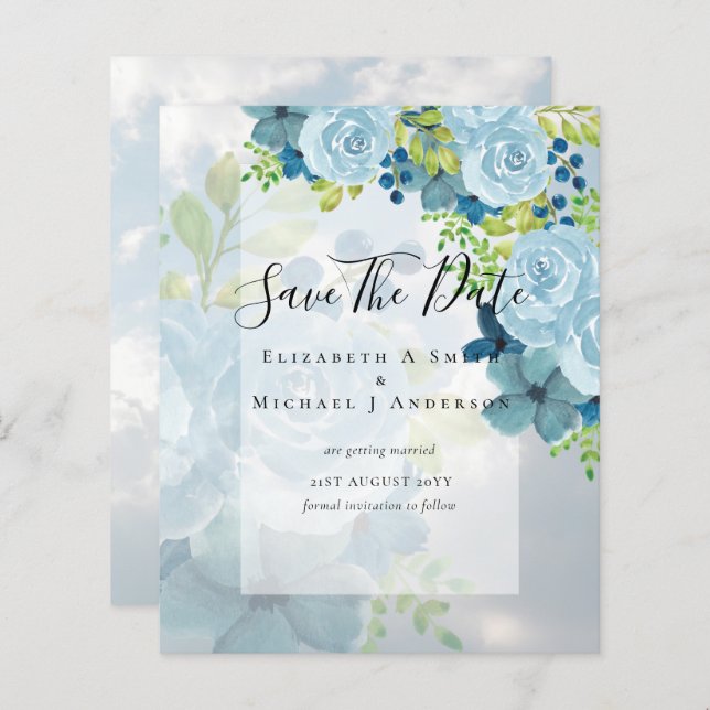 LÁMINA FLUJOS AZULES DOSTILES GUARDAR FECHAS - PRESUPUEST (Anverso / Reverso)