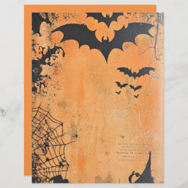Lámina Flying Bats Halloween Scrapbook Paper