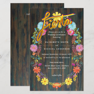 Lámina Folkart Flower Fiesta Wedting Boda