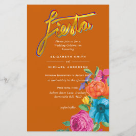 Lámina Folkart Flower Fiesta Wedting Boda