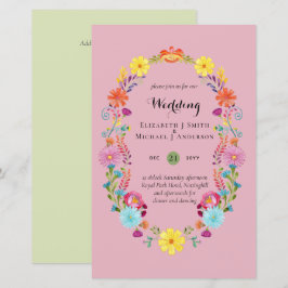 Lámina Folkart Flower Fiesta Wedting Boda