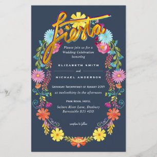 Lámina Folkart Flower Fiesta Wedting Boda