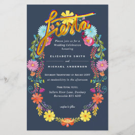 Lámina Folkart Flower Fiesta Wedting Boda