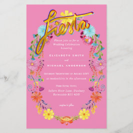 Lámina Folkart Flower Fiesta Wedting Boda