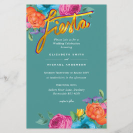 Lámina Folkart Flower Fiesta Wedting Boda