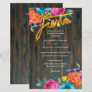 Lámina Folkart Flower Fiesta Wedting Boda