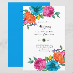 Lámina Folkart Flower Fiesta Wedting Boda