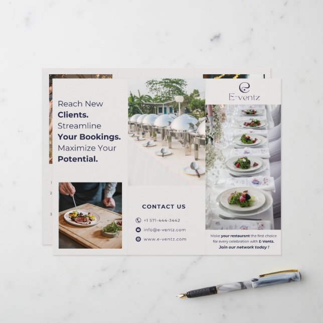 Lámina Folletos de eventos de marketing profesional (Anverso/Reverso In Situ)