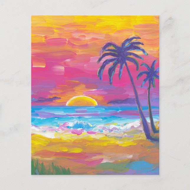 Lámina Fondo de rayado de maratón tropical de color acuát (Anverso)