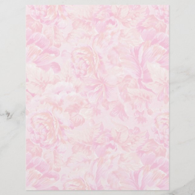 Lámina Fondo de rosas rosadas (Anverso)