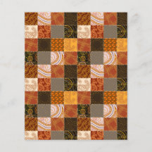 Fondo de scrapbook de patchwork de otoño