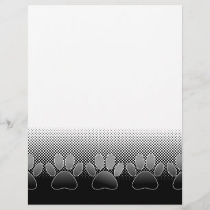 Lámina Fondo degradado de patas en blanco y negro