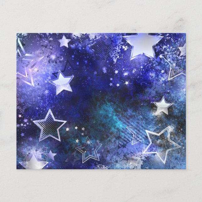 Lámina Fondo espacial con estrellas (Anverso)