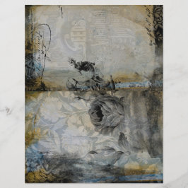 Lámina Fondo floral alterado