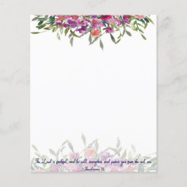 Lámina Fondo floral de acuarela fiel