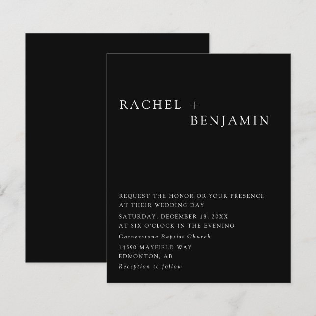 Lámina Fondo Minimalista elegante del presupuesto - Fondo (Anverso / Reverso)