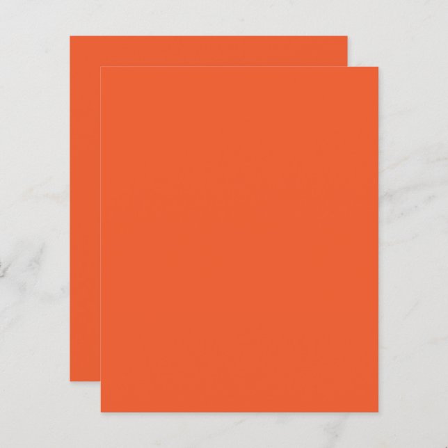 Lámina Fondo sólido Minimalista Naranja brillante (Anverso / Reverso)