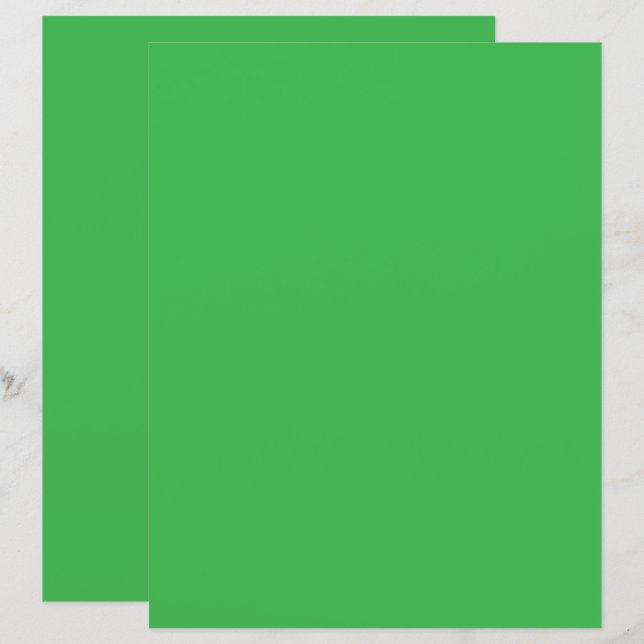 Lámina fondo verde con borde blanco (Anverso / Reverso)