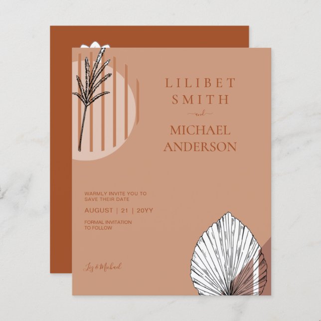 Lámina Formas abstractas escandinavas japonesas GUARDAR L (Anverso / Reverso)