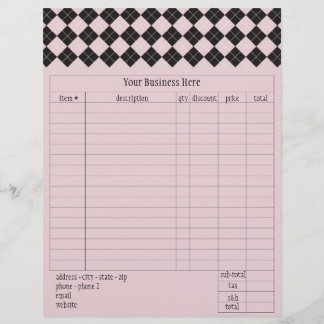 Lámina Formulario de pedido de arglos rosados