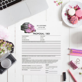 Lámina Formulario de propuesta de tranquilidad para orquí