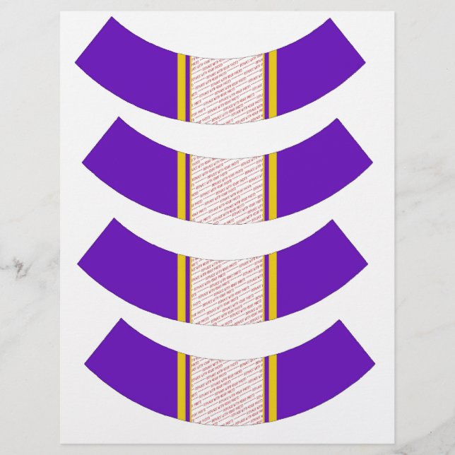 Lámina Forro de magdalena con marco de foto púrpura y dor (Anverso)