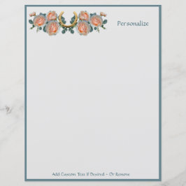 Lámina Fortune Buena suerte Horseshoe Floral Personalizac