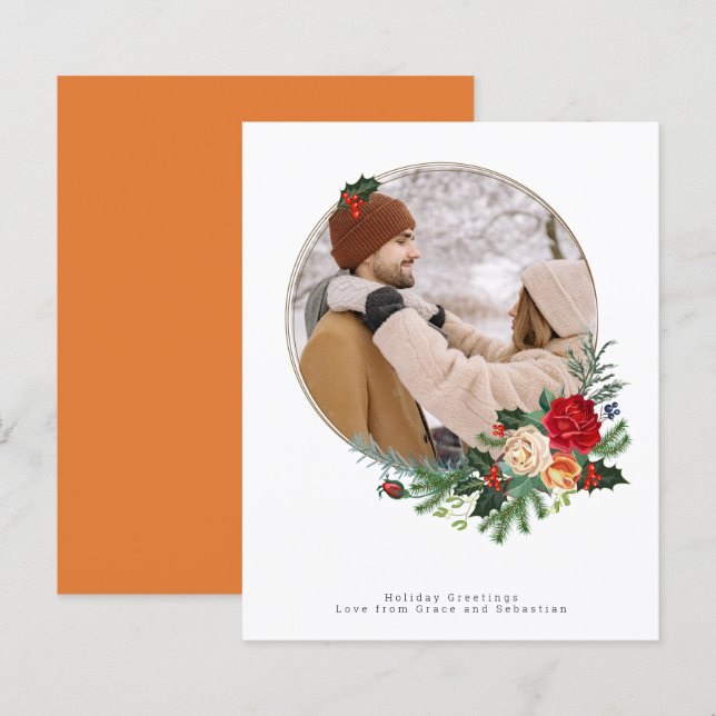 Lámina Foto botánica de invierno de vacaciones de presupu (Anverso / Reverso)