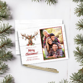 Lámina Foto de adornos de ciervos de Navidades rusos pres