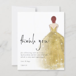 Lámina Foto de Auburn Quinceañera con gota de oro