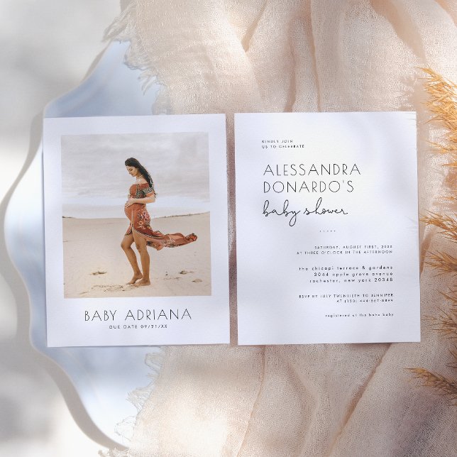 Lámina Foto de Baby Shower de Budget Modern Boho Pregnanc (Subido por el creador)