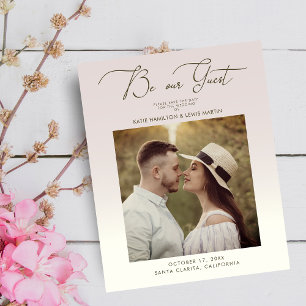 Lámina Foto de Boda de degradado de presupuesto sea nuest