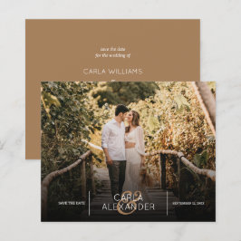 Lámina Foto de boda elegante de presupuesto Guardar la fe