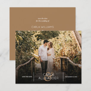 Lámina Foto de boda elegante de presupuesto Guardar la fe