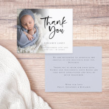 Foto de Budget Boy Gracias Anuncio de Nacimiento