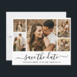 Lámina Foto De Caligrafía Extraña De Presupuesto Guardar<br><div class="desc">Presupuestación Elegante Moderno Caligrafía Minimalista Script 5 Collage de fotos Guardar las tarjetas de fecha en blanco y negro. Este diseño romántico y delicado es perfecto para un boda moderno. Presenta un collage de fotos de 5 (5) rejillas, una caligrafía caprichosa con letras a mano tipo de letra cruz cruda....</div>