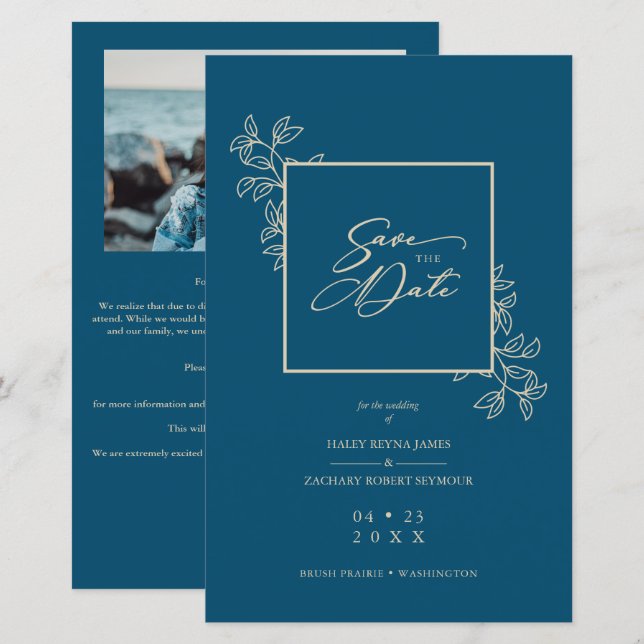 Lámina Foto de efecto de efecto oro de la moda de la Mari (Anverso / Reverso)