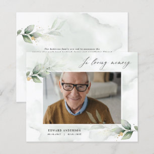 Lámina Foto de Eucalyptus elegante en el funeral de amor 