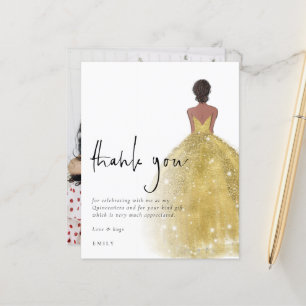 Lámina Foto De Gown De Oro Presupuestario Quinceañera Gra