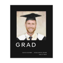 Foto de graduación de presupuesto Invitación simpl