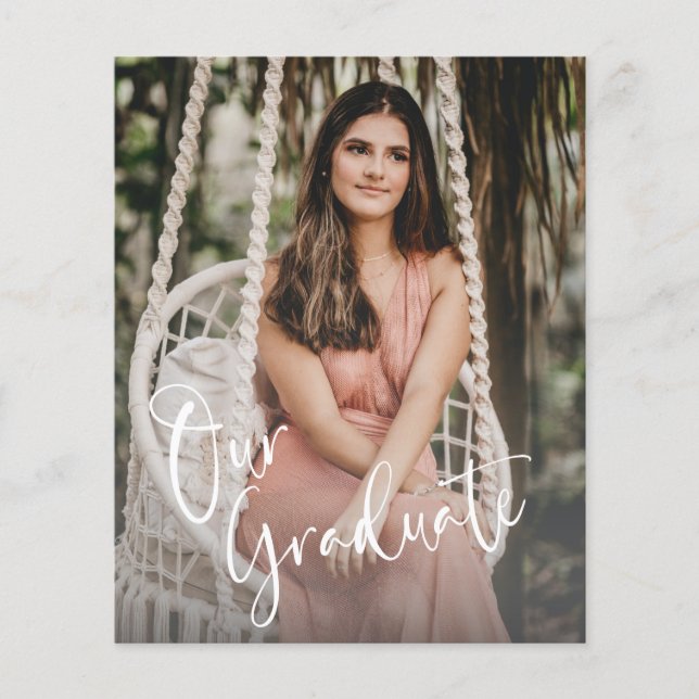 Lámina Foto de graduación de superposición de guión Minim (Anverso)