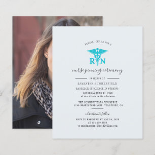 Lámina Foto de graduación Invitación a posteo de enfermer