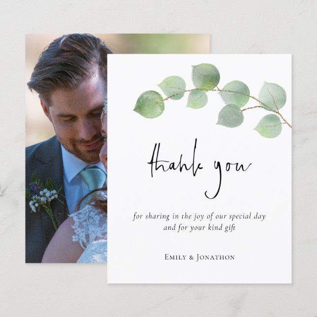 Lámina Foto De Guión De Eucalyptus Leaf De Presupuesto (Anverso / Reverso)